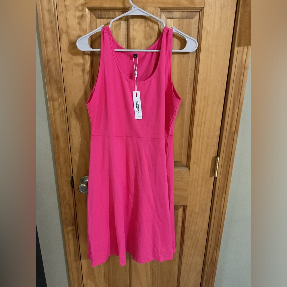 Styleword Vibrant Pink Sleeveless Dress NWT